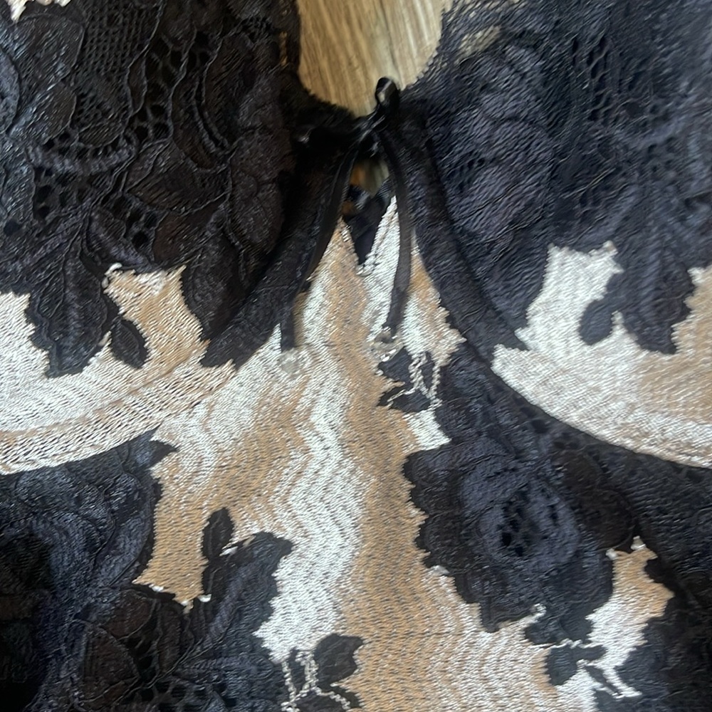 Vs black mesh lace lingerie garter mini dress 34d Victoria secret black and pink - Picture 3 of 9